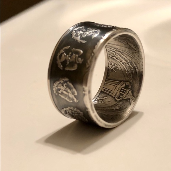 Ring Oz Libertad Mexico Silver .99%size available. - Picture 3 of 8